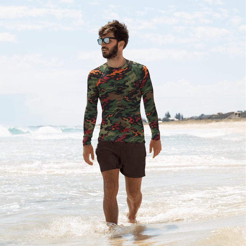 Emberborne Rescue Vanguard CAMO Mens Long-Sleeve Rash Guard - XS - LS
