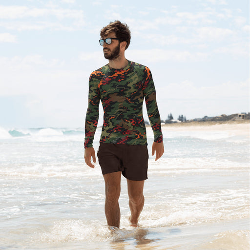 Emberborne Rescue Vanguard CAMO Mens Long-Sleeve Rash Guard - XS - LS