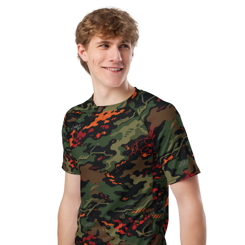 Emberborne Rescue Vanguard CAMO Mens Short-Sleeve Rash Guard - SS