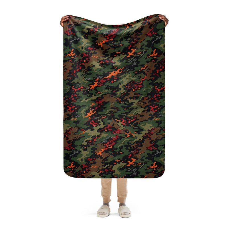 Emberborne Rescue Vanguard CAMO Sherpa Blanket - 37″×57″
