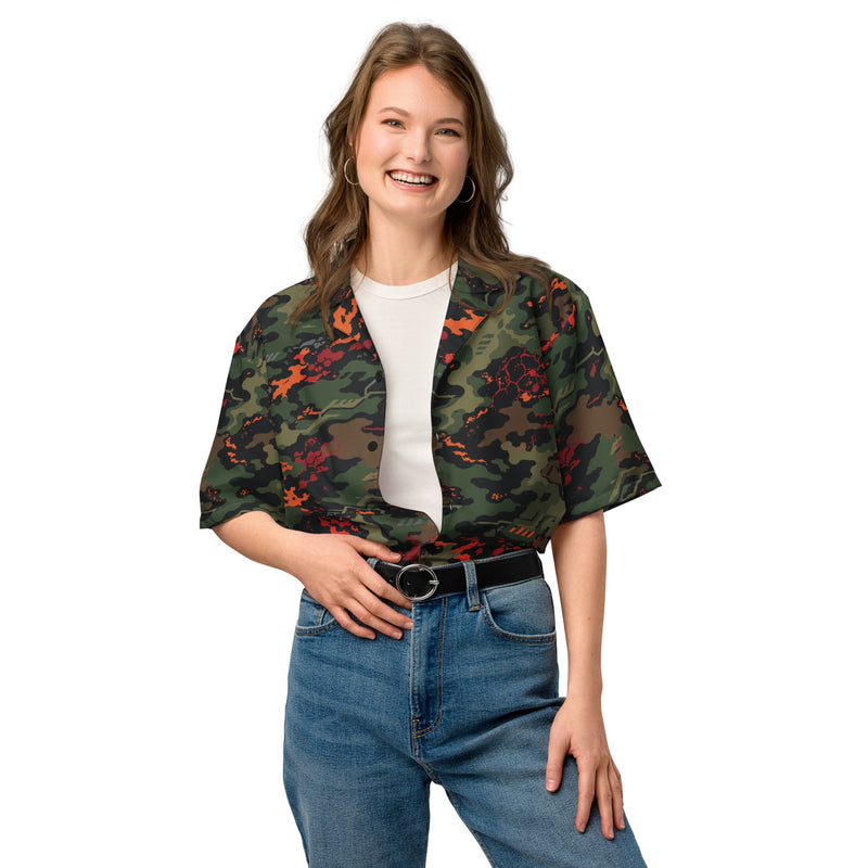 Emberborne Rescue Vanguard CAMO Unisex Short-Sleeve Button Shirt - Button-Up