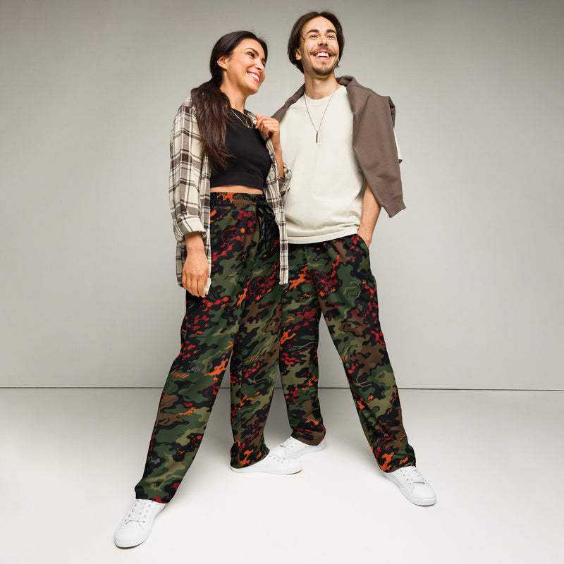 Emberborne Rescue Vanguard CAMO Unisex Wide-Leg Joggers - 2XS