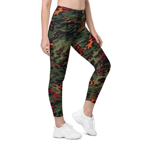 Emberborne Rescue Vanguard CAMO Womens Leggings with Pockets - 2XS - Women