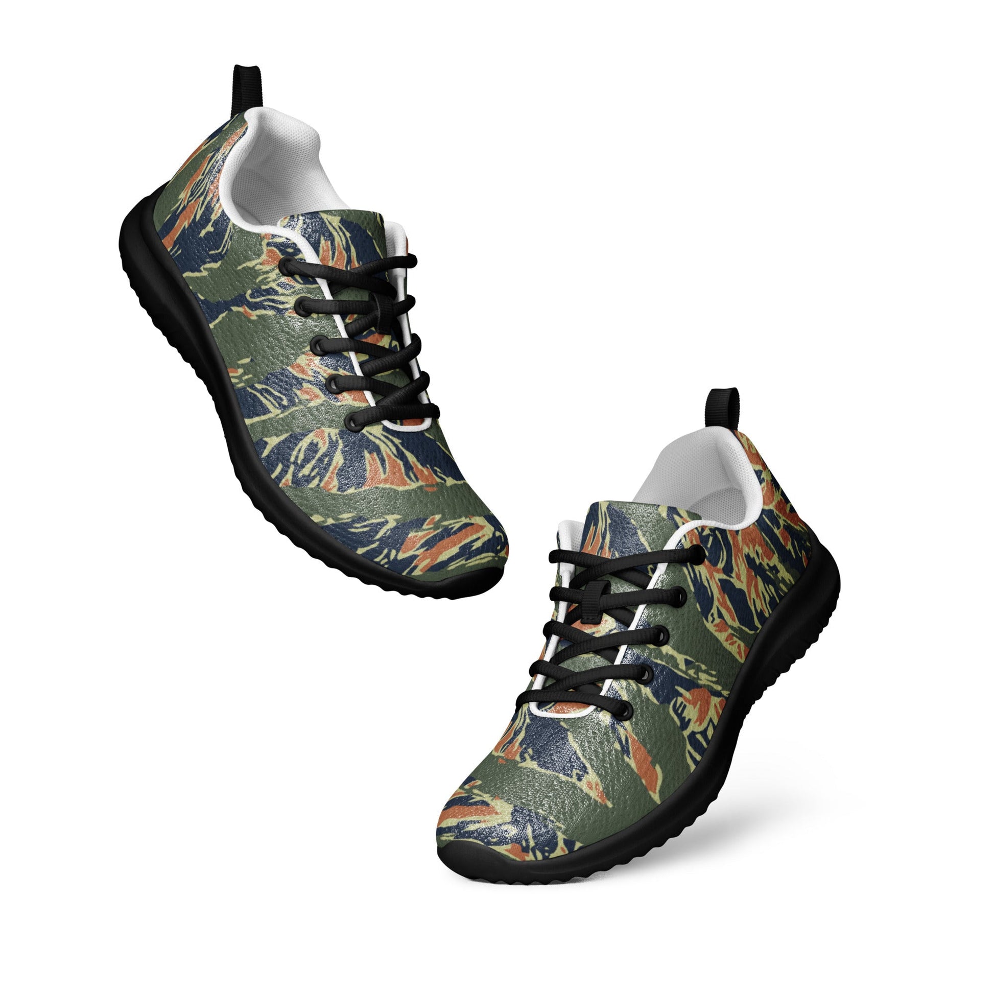 Equador Tiger Stripe Orange CAMO Mens Athletic Shoes
