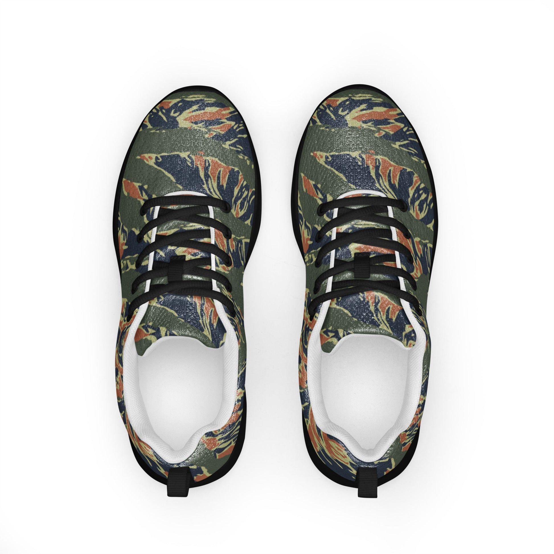 Equador Tiger Stripe Orange CAMO Mens Athletic Shoes