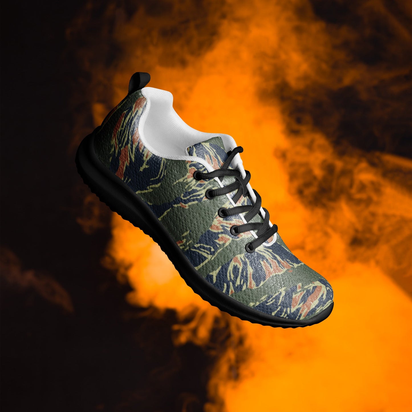 Equador Tiger Stripe Orange CAMO Mens Athletic Shoes