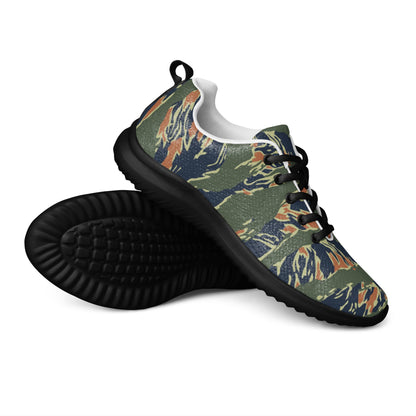 Equador Tiger Stripe Orange CAMO Mens Athletic Shoes - 5