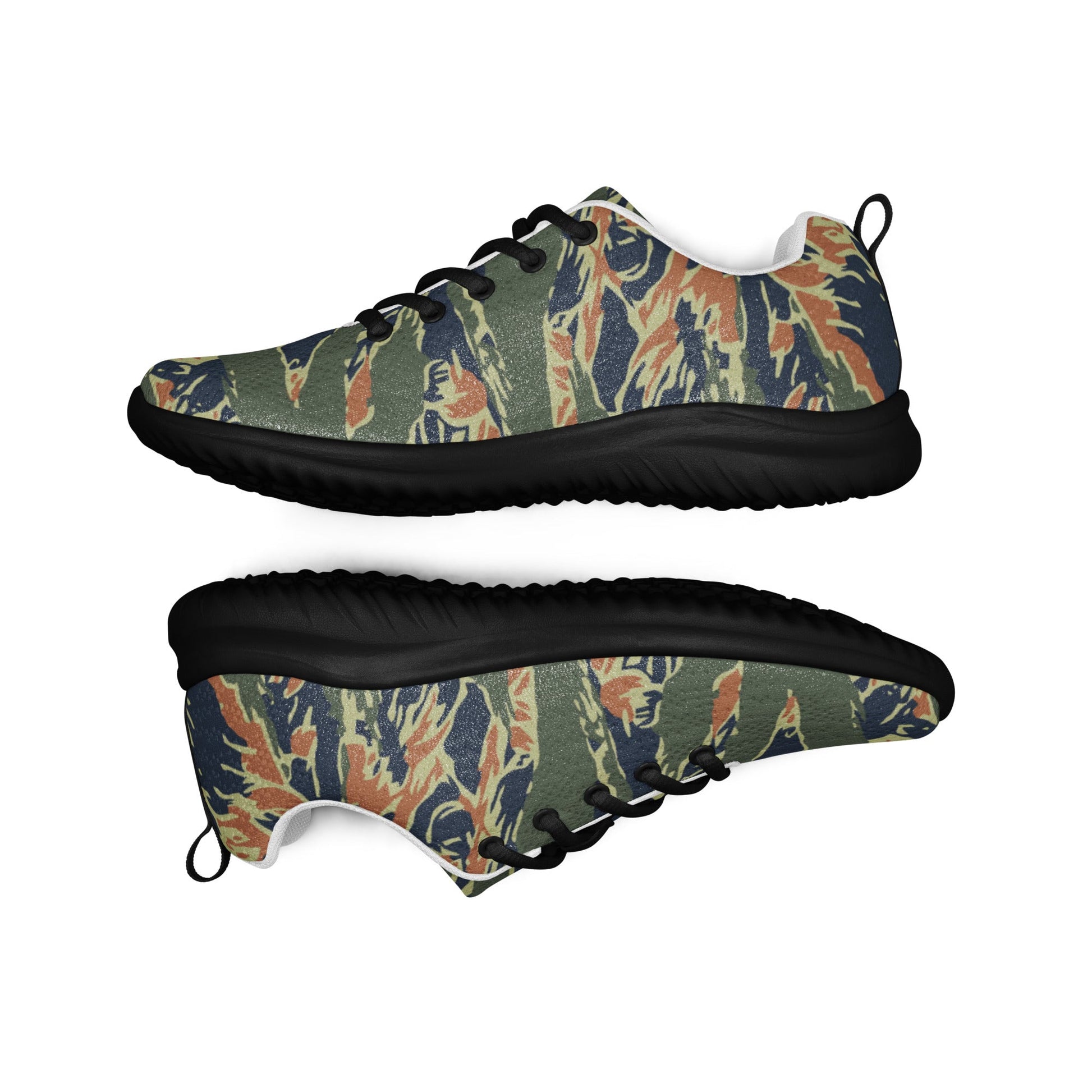Equador Tiger Stripe Orange CAMO Mens Athletic Shoes