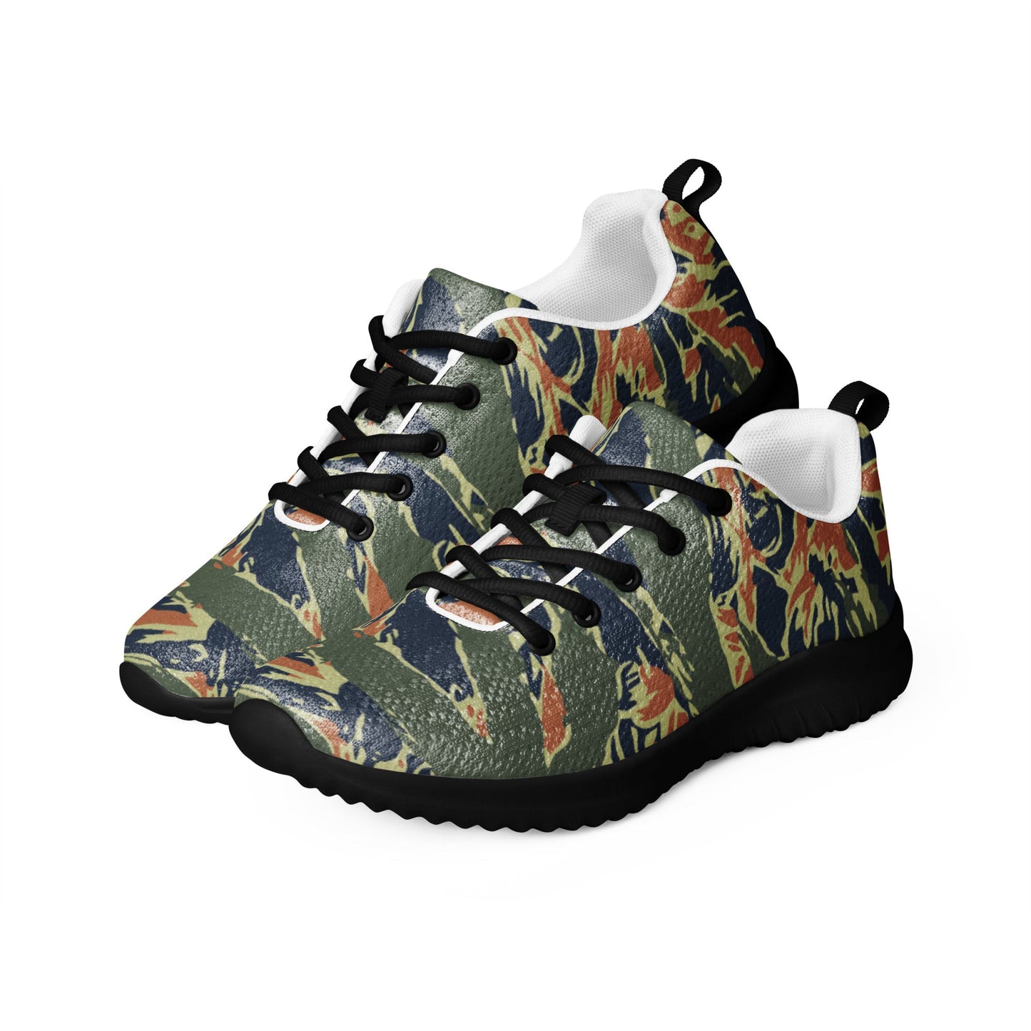 Equador Tiger Stripe Orange CAMO Mens Athletic Shoes
