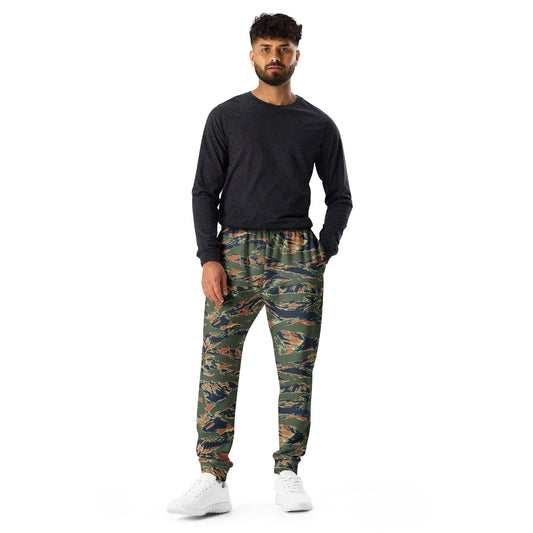 Equador Tiger Stripe Orange CAMO Mens Joggers