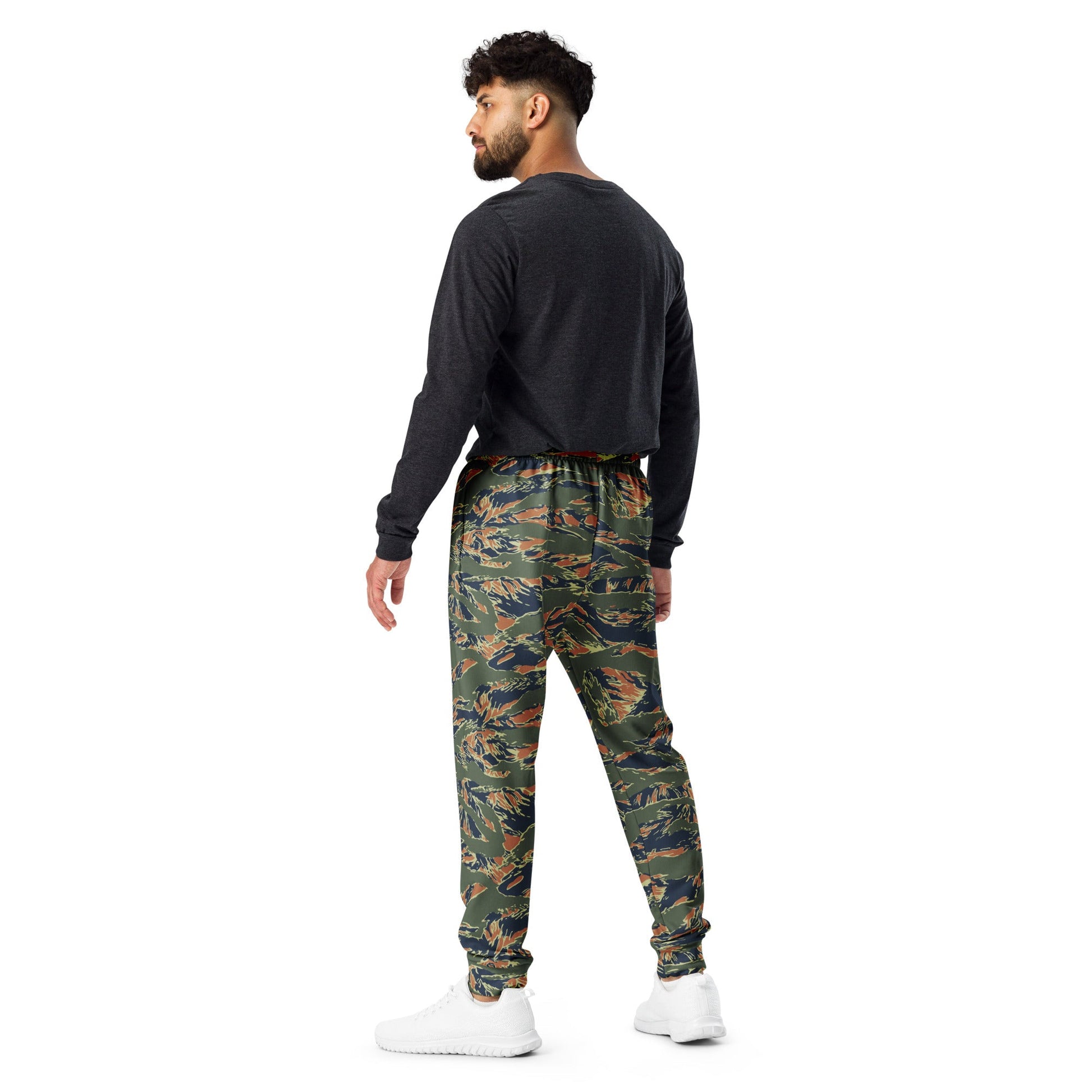 Equador Tiger Stripe Orange CAMO Mens Joggers
