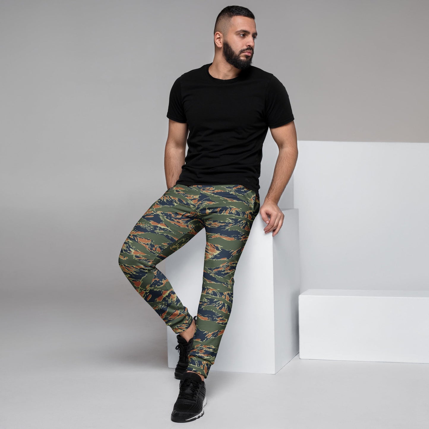 Equador Tiger Stripe Orange CAMO Mens Joggers