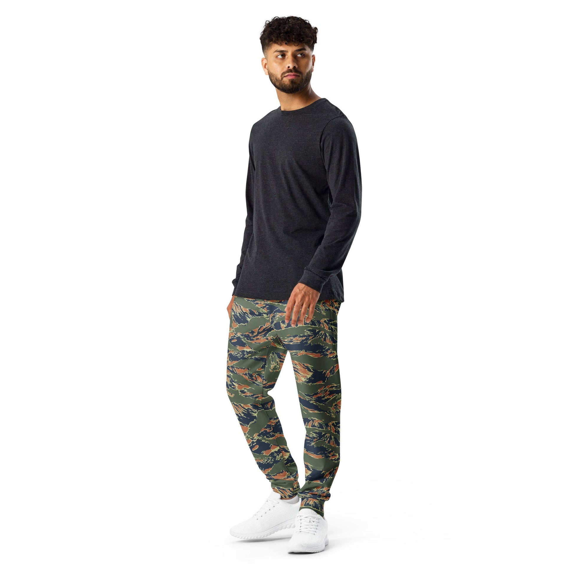 Equador Tiger Stripe Orange CAMO Mens Joggers