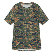 Tiger Stripe Volcanic Ember CAMO Mens Short-Sleeve Rash Guard - 2XS - SS