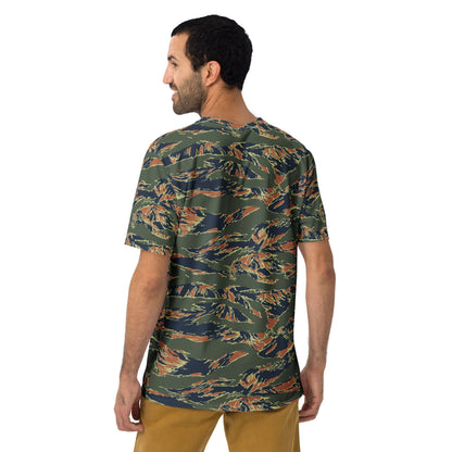 Equador Tiger Stripe Orange CAMO Mens T-Shirt