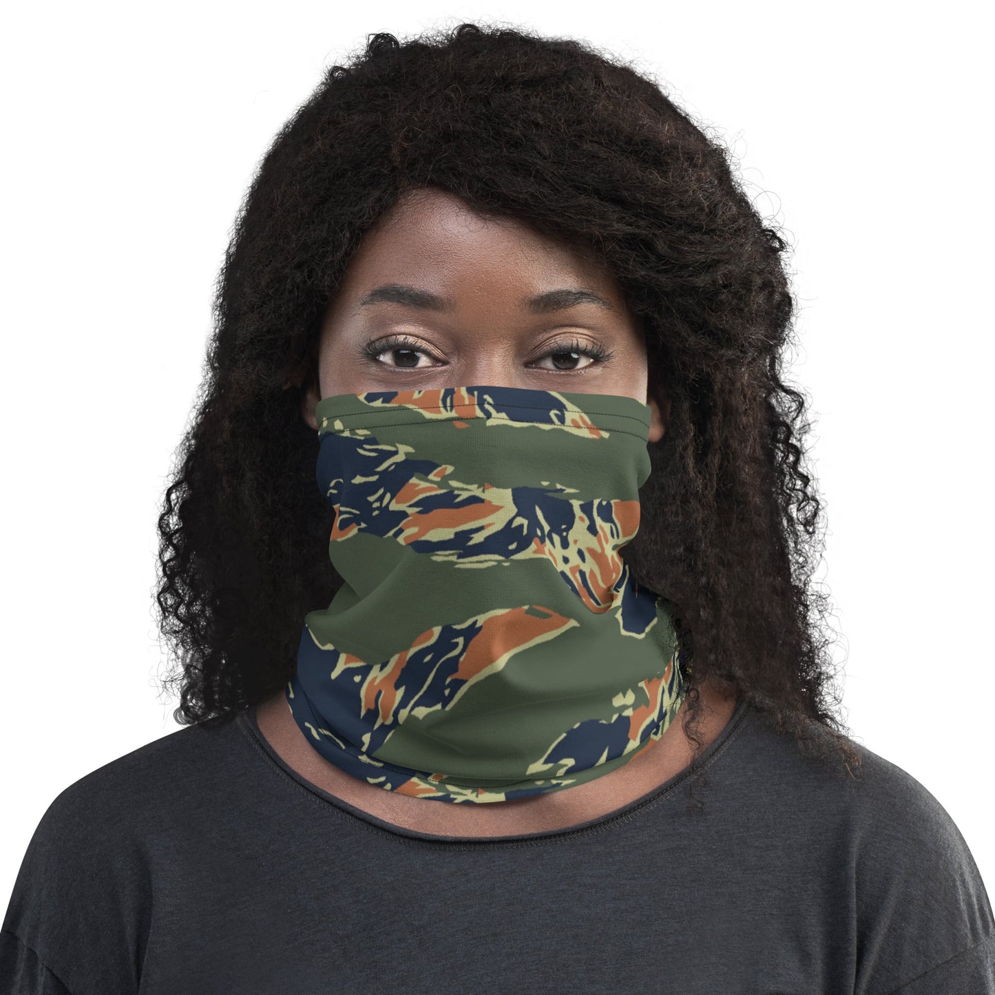 Equador Tiger Stripe Orange CAMO Neck Gaiter - Gaiters