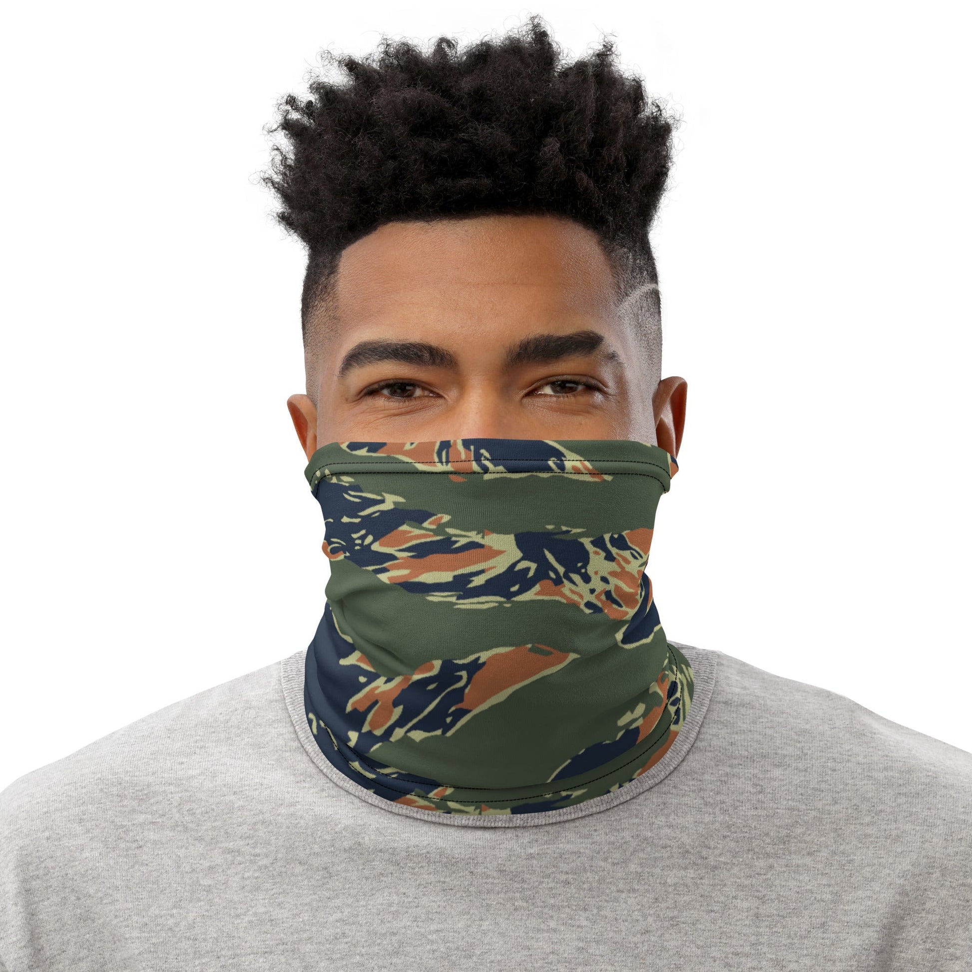 Equador Tiger Stripe Orange CAMO Neck Gaiter - Gaiters