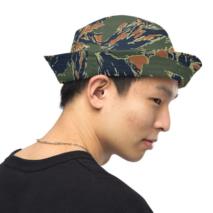 Equador Tiger Stripe Orange CAMO Reversible Bucket Hat