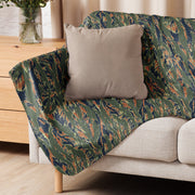 Tiger Stripe Volcanic Ember CAMO Sherpa Blanket