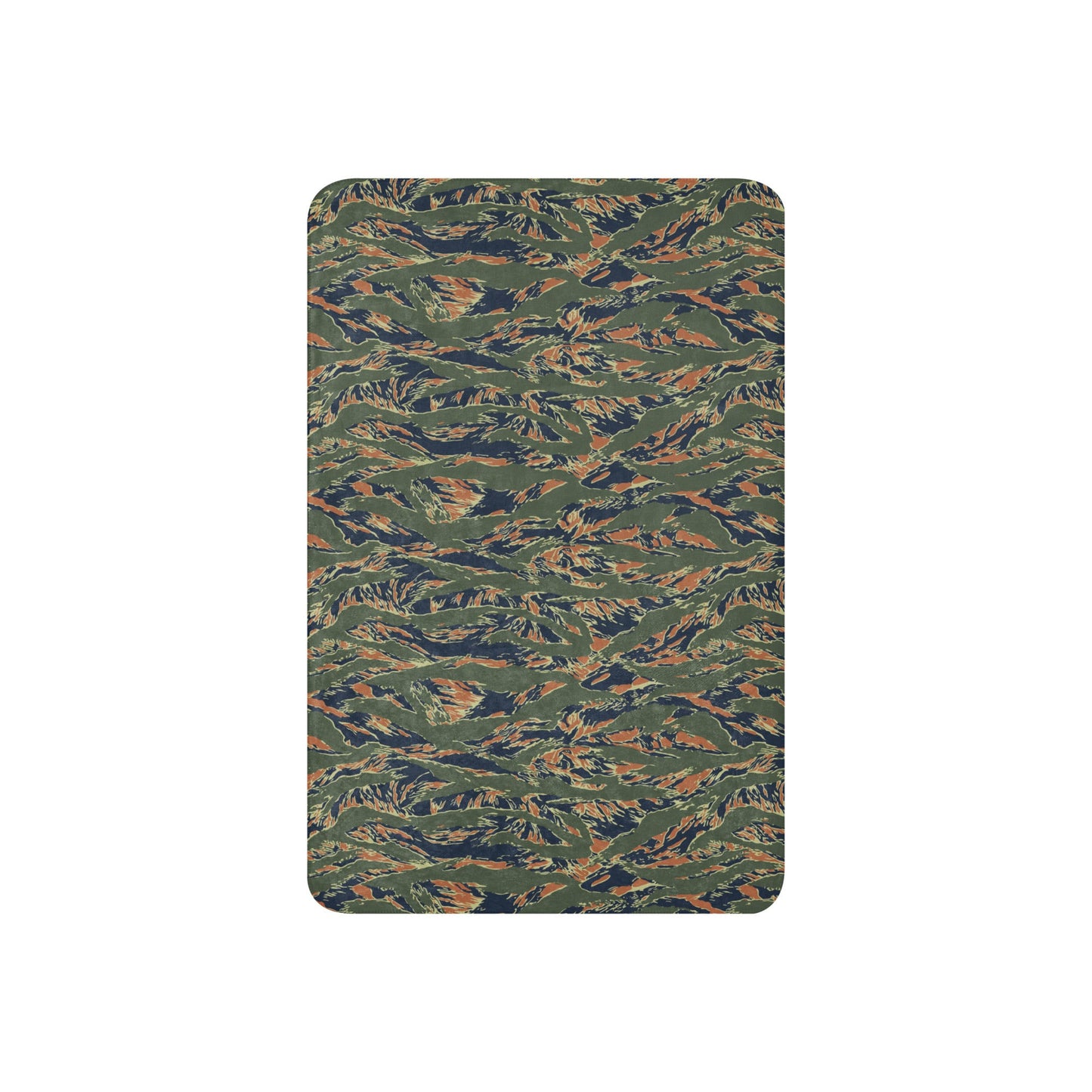 Equador Tiger Stripe Orange CAMO Sherpa Blanket