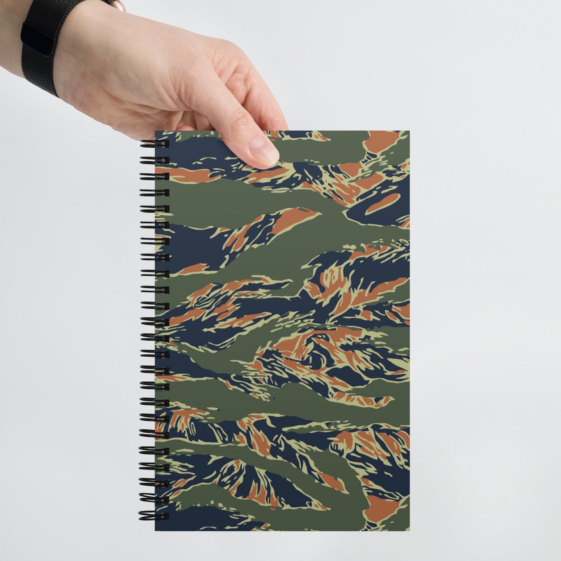Equador Tiger Stripe Orange CAMO Spiral Notebook