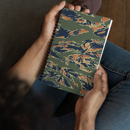 Equador Tiger Stripe Orange CAMO Spiral Notebook