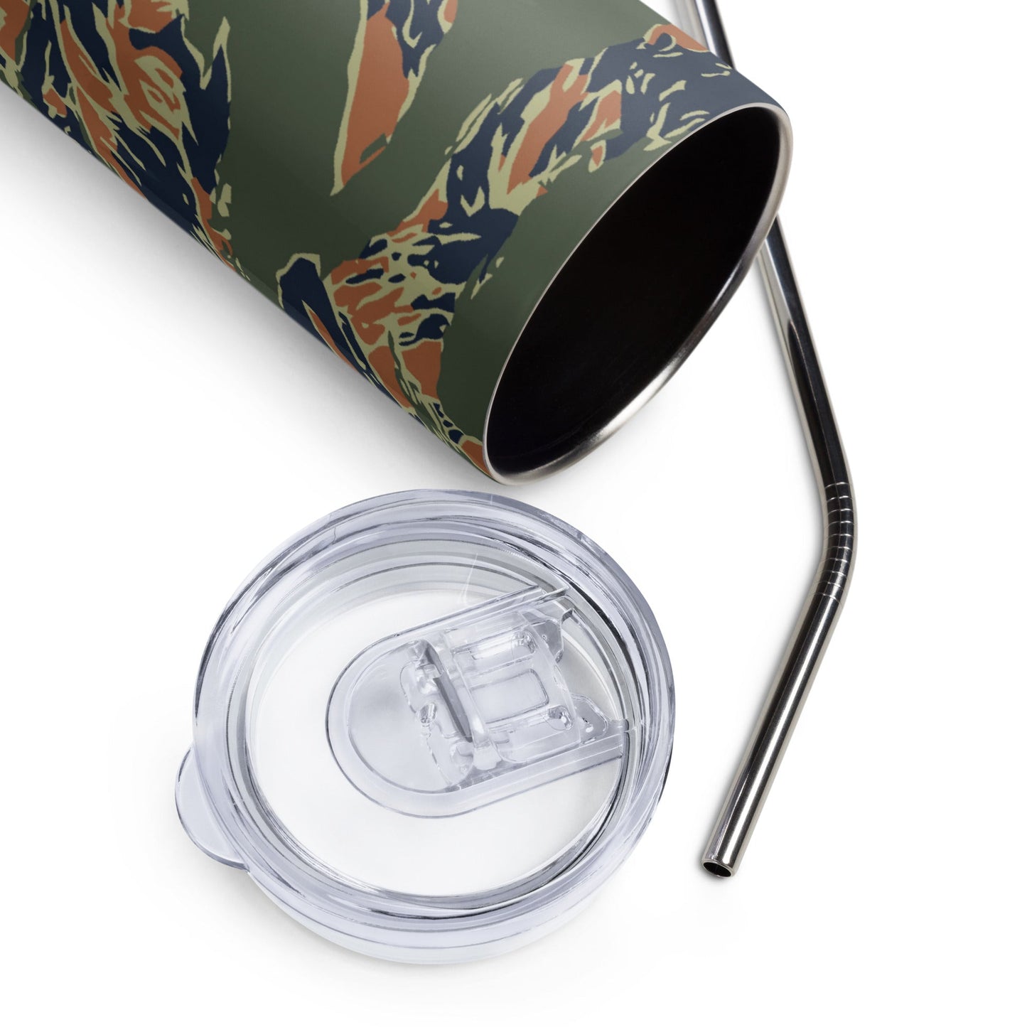Equador Tiger Stripe Orange CAMO Stainless Steel Tumbler