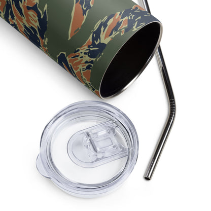 Equador Tiger Stripe Orange CAMO Stainless Steel Tumbler