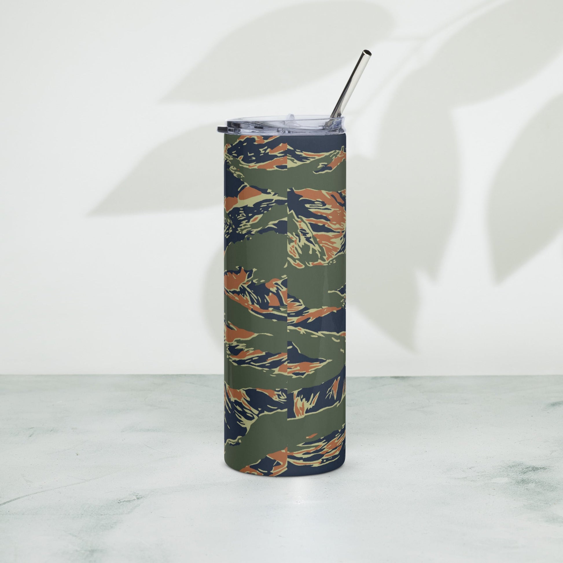 Equador Tiger Stripe Orange CAMO Stainless Steel Tumbler