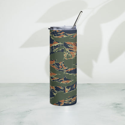 Equador Tiger Stripe Orange CAMO Stainless Steel Tumbler