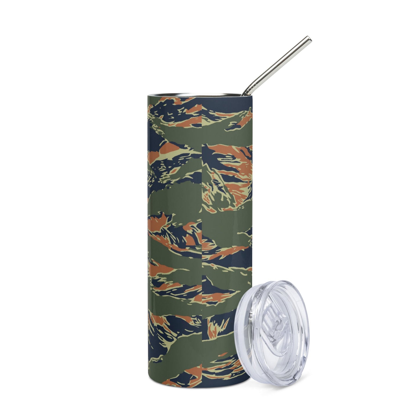 Equador Tiger Stripe Orange CAMO Stainless Steel Tumbler