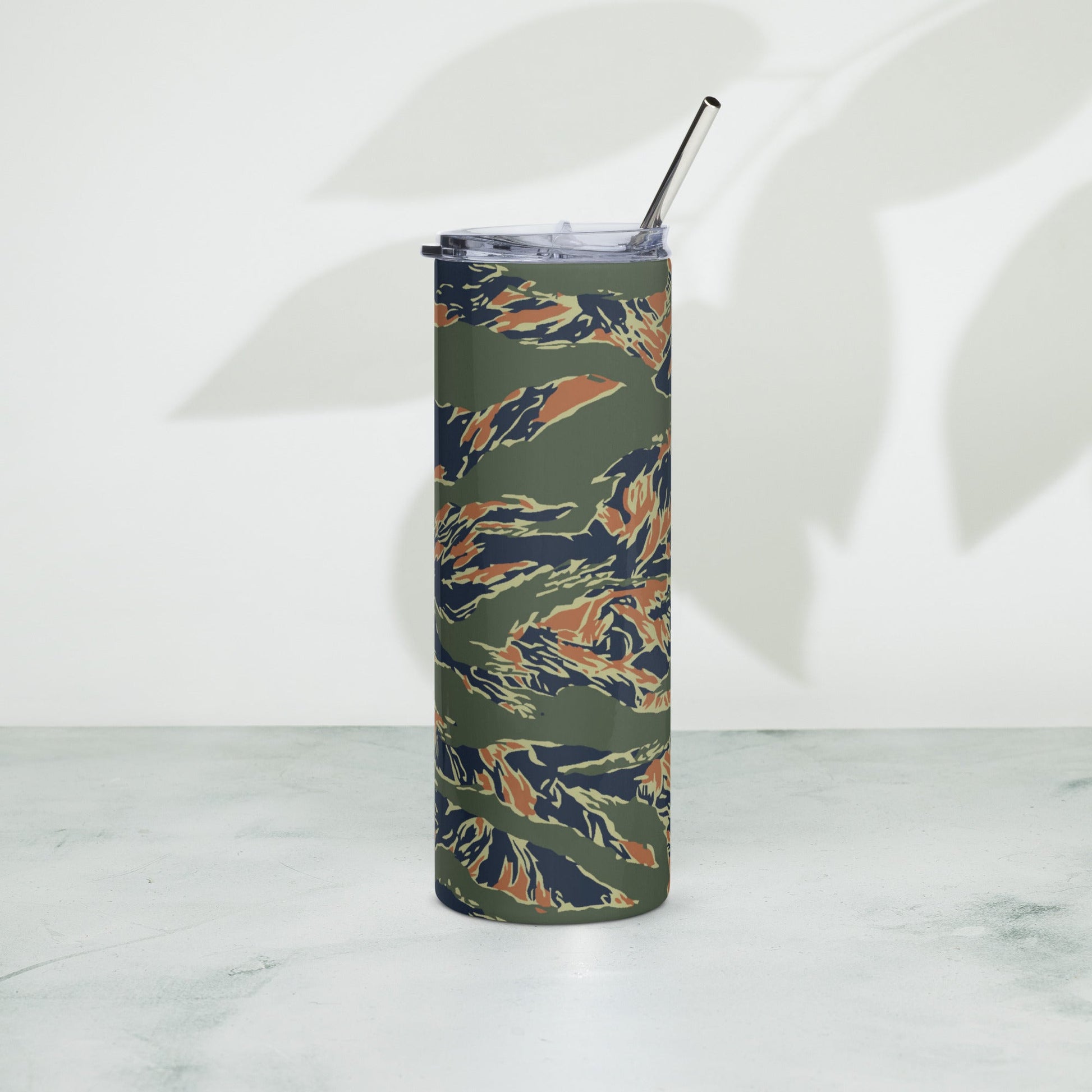 Equador Tiger Stripe Orange CAMO Stainless Steel Tumbler