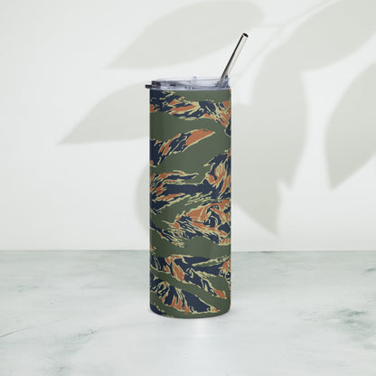 Equador Tiger Stripe Orange CAMO Stainless Steel Tumbler