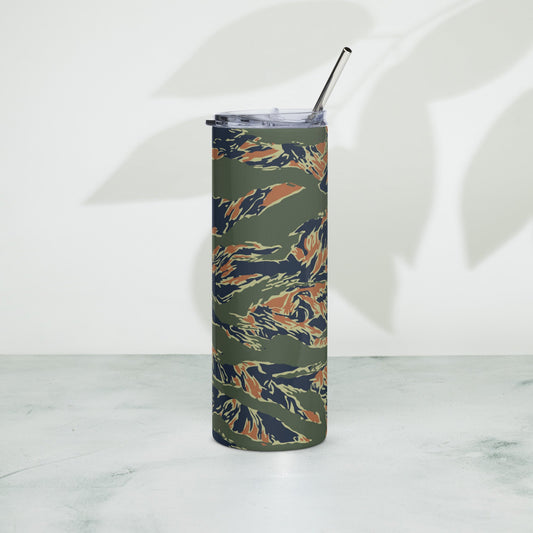 Equador Tiger Stripe Orange CAMO Stainless Steel Tumbler