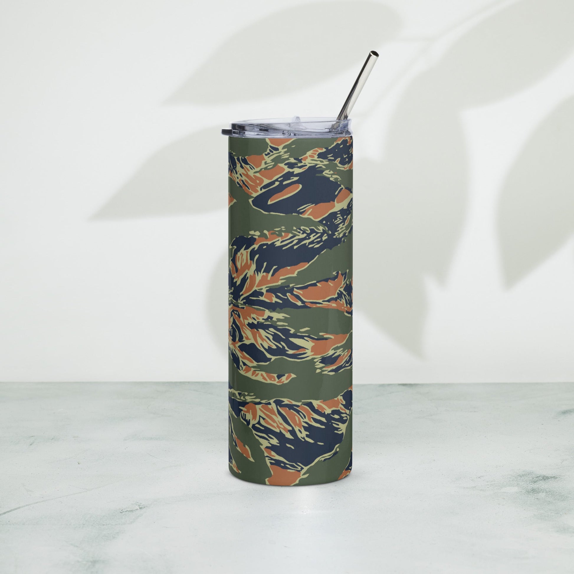 Equador Tiger Stripe Orange CAMO Stainless Steel Tumbler