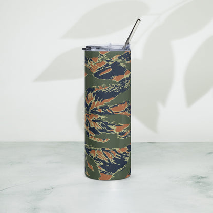 Equador Tiger Stripe Orange CAMO Stainless Steel Tumbler