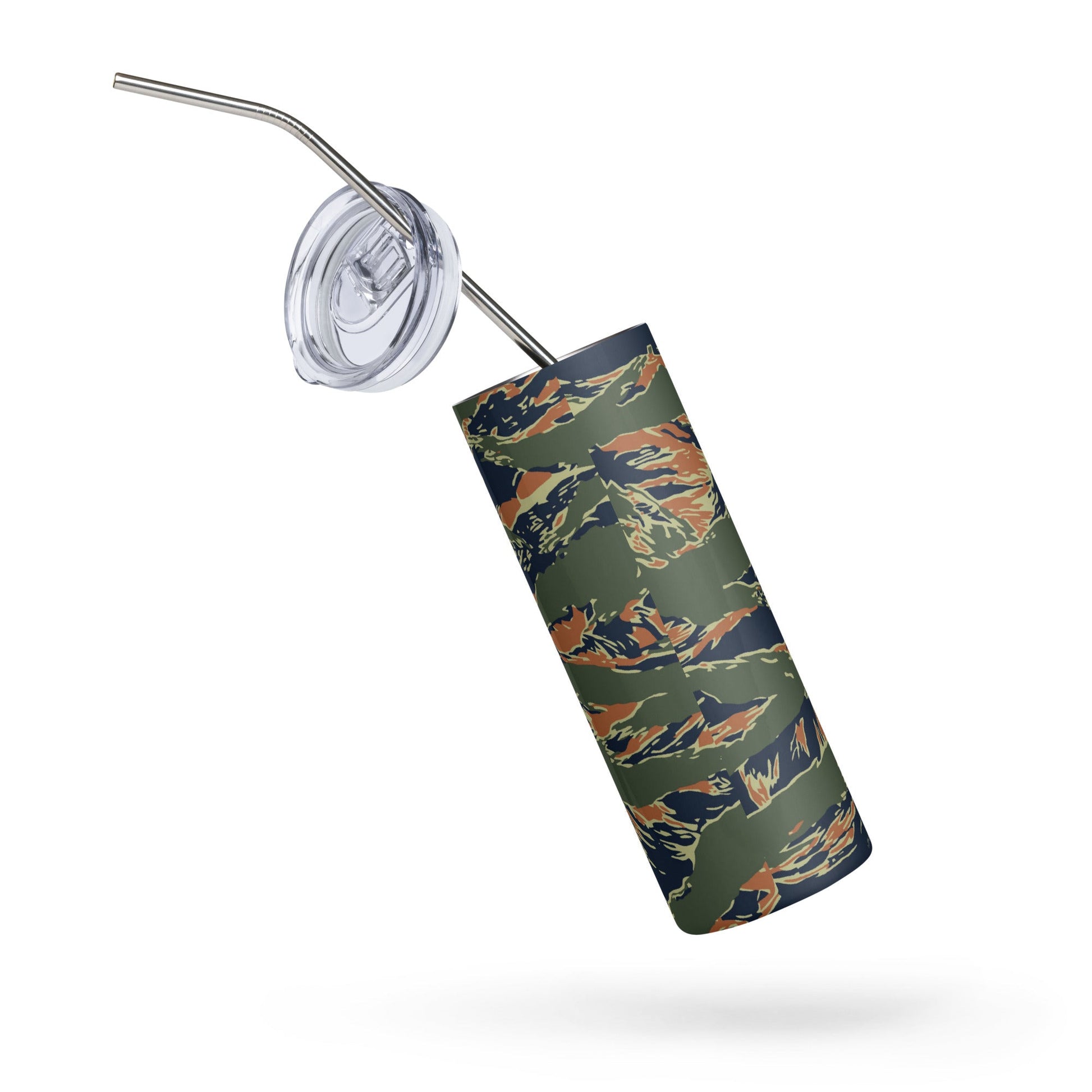 Equador Tiger Stripe Orange CAMO Stainless Steel Tumbler