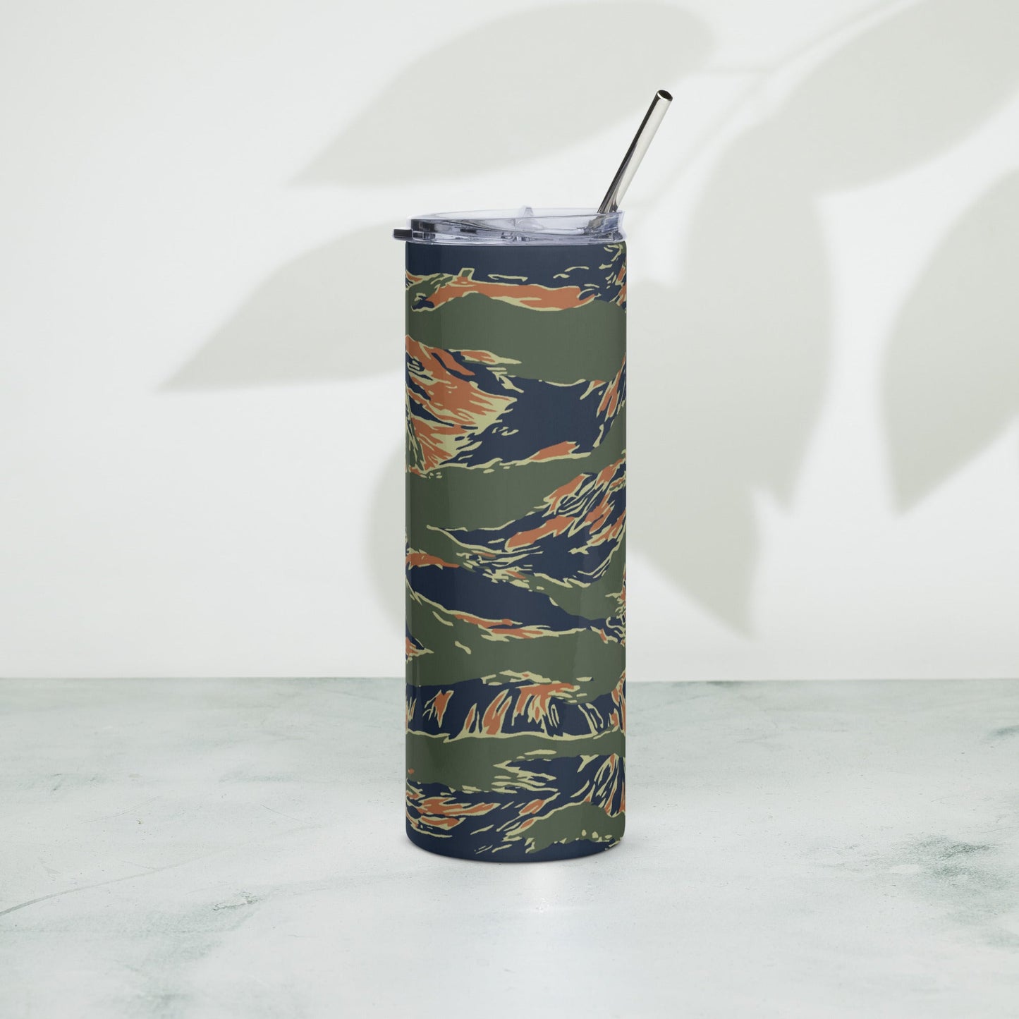 Equador Tiger Stripe Orange CAMO Stainless Steel Tumbler