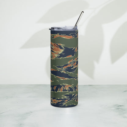 Equador Tiger Stripe Orange CAMO Stainless Steel Tumbler