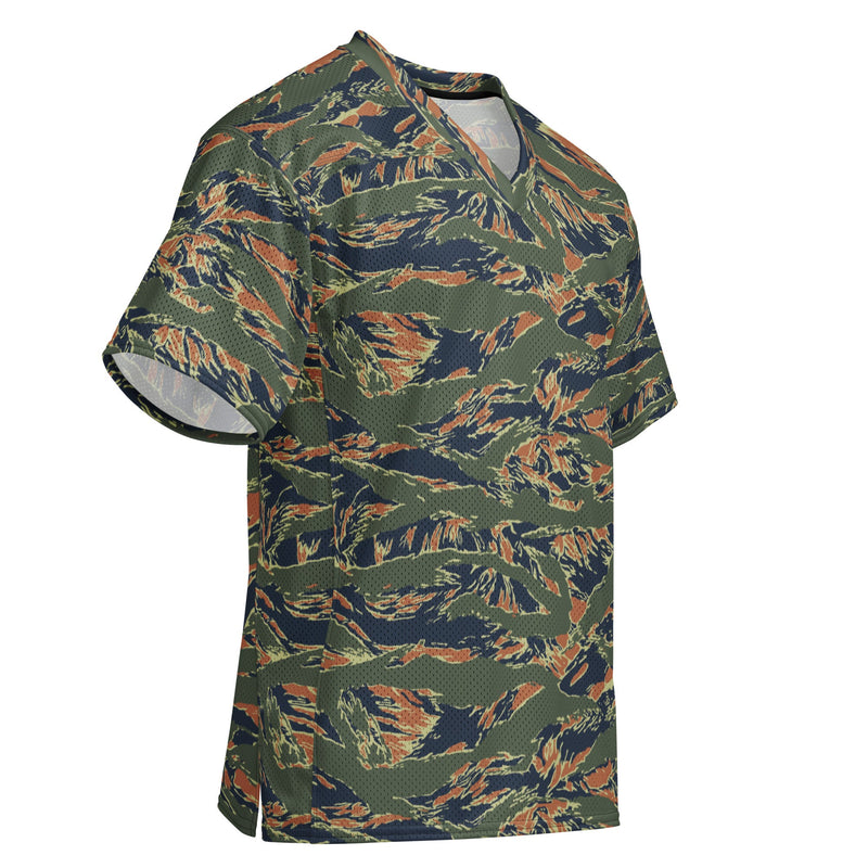 Tiger Stripe Volcanic Ember CAMO Unisex American Football Jersey