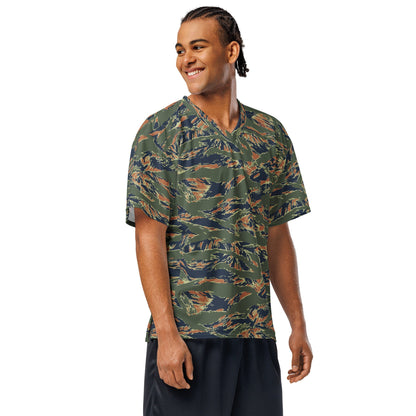 Equador Tiger Stripe Orange CAMO Unisex American Football Jersey