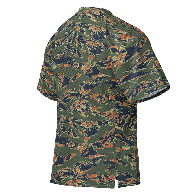 Tiger Stripe Volcanic Ember CAMO Unisex American Football Jersey