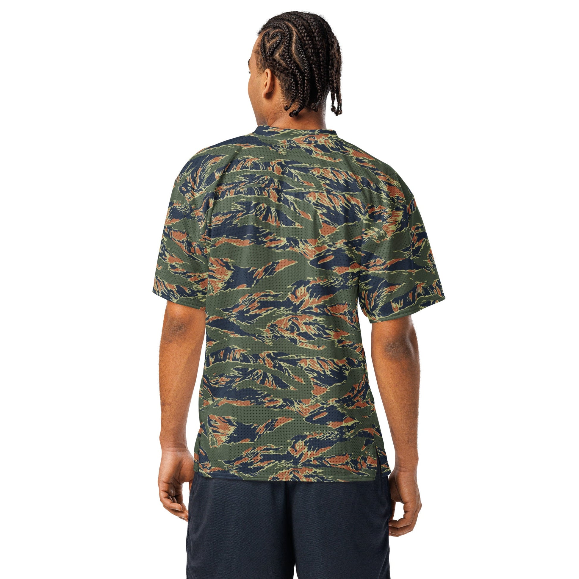Equador Tiger Stripe Orange CAMO Unisex American Football Jersey