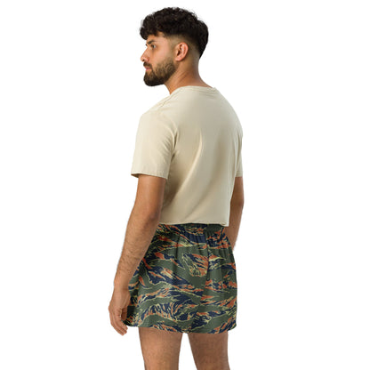 Equador Tiger Stripe Orange CAMO Unisex Athletic Shorts