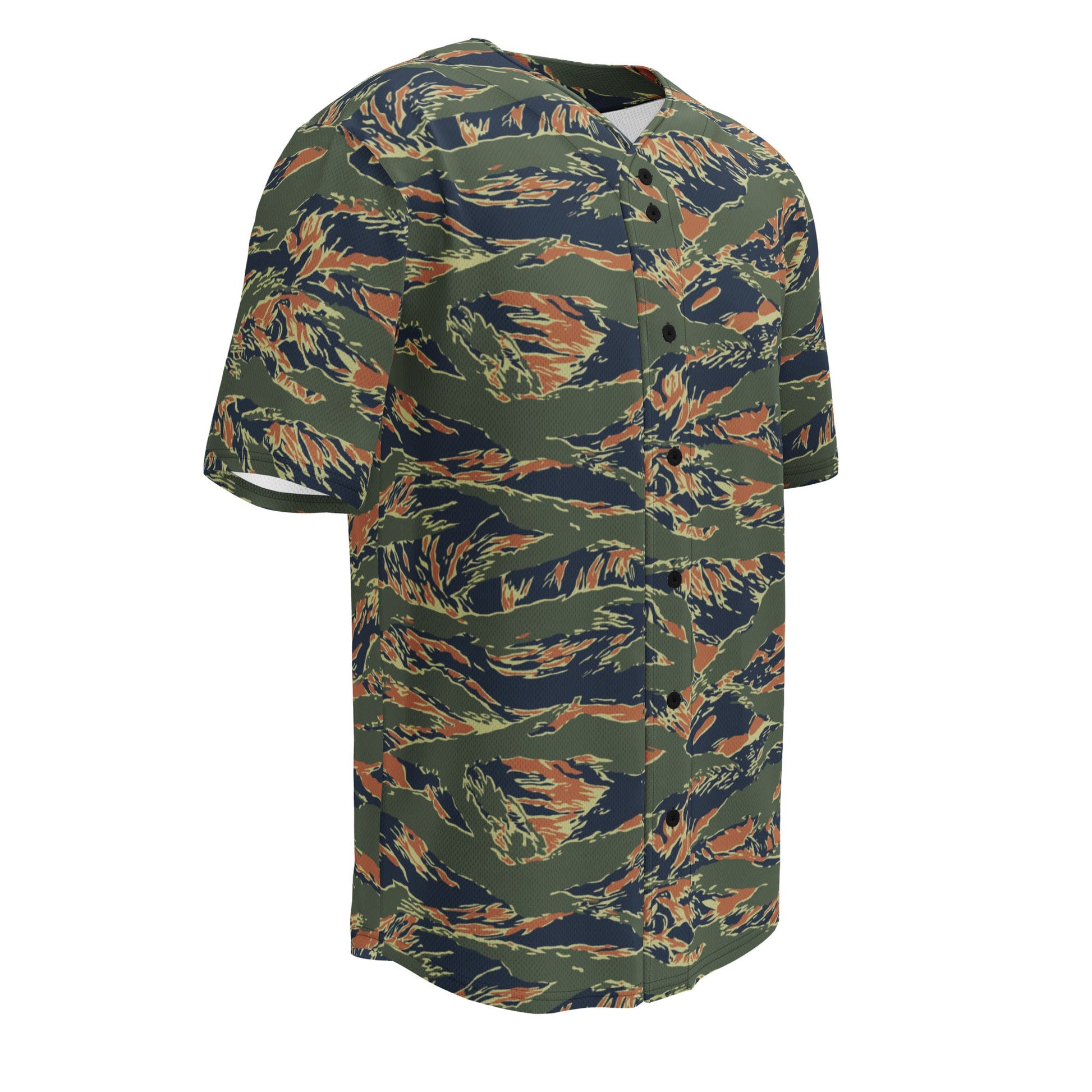 Equador Tiger Stripe Orange CAMO Unisex Baseball Jersey