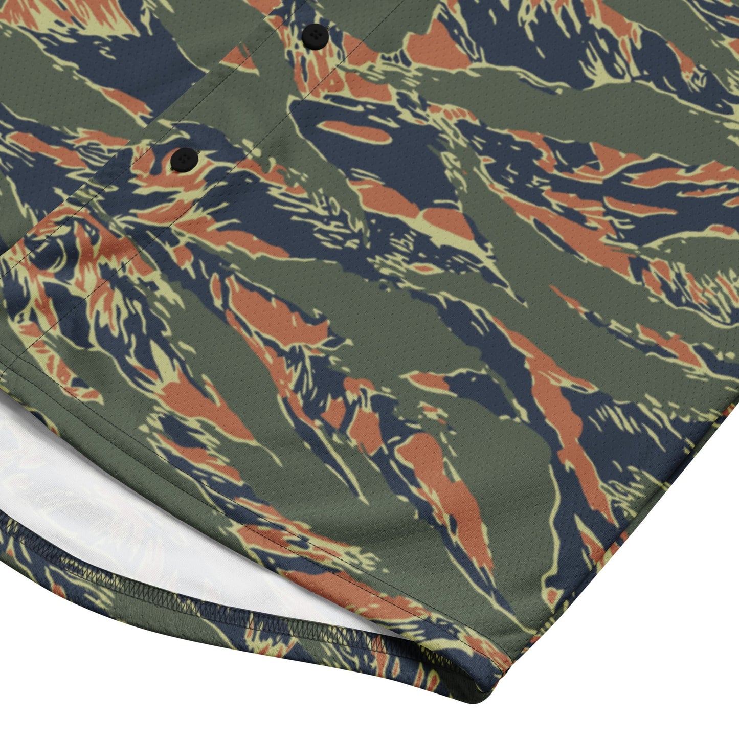 Equador Tiger Stripe Orange CAMO Unisex Baseball Jersey
