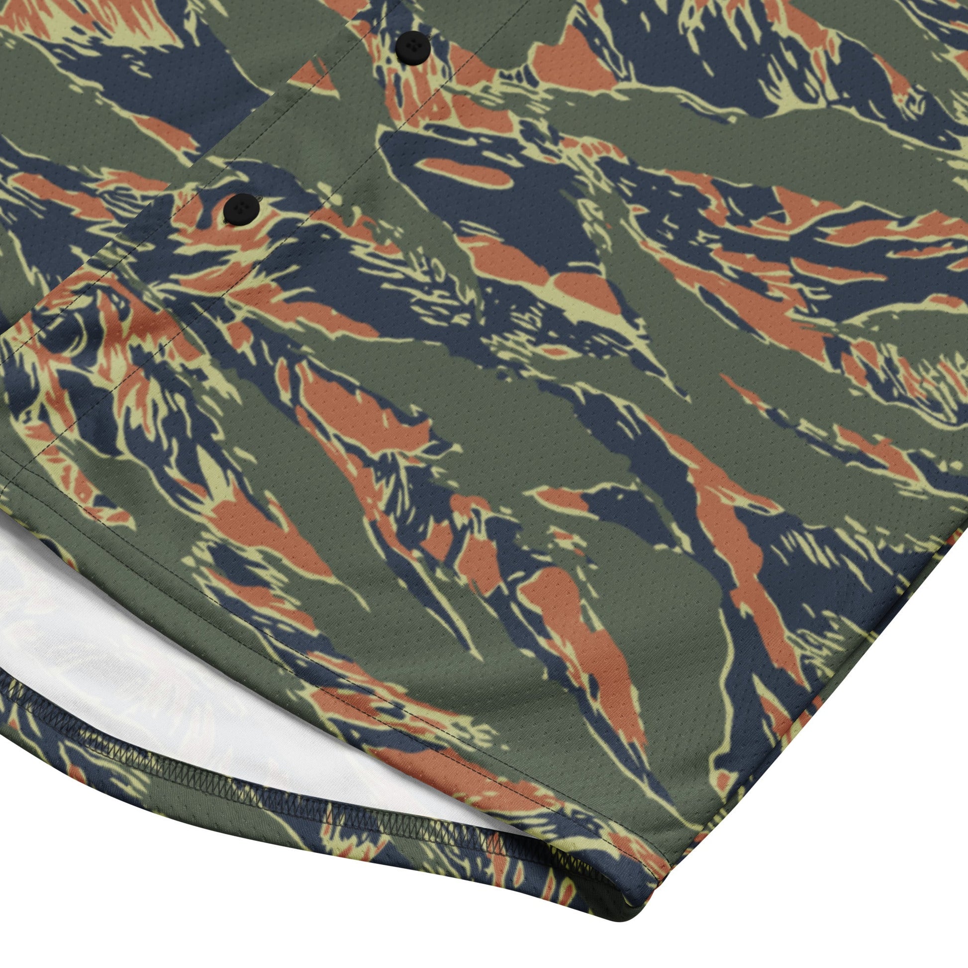 Equador Tiger Stripe Orange CAMO Unisex Baseball Jersey