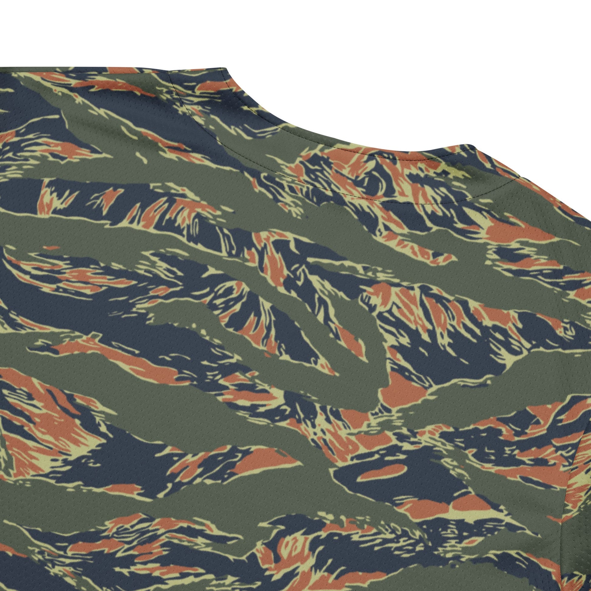 Equador Tiger Stripe Orange CAMO Unisex Baseball Jersey