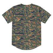 Tiger Stripe Volcanic Ember CAMO Unisex Baseball Jersey