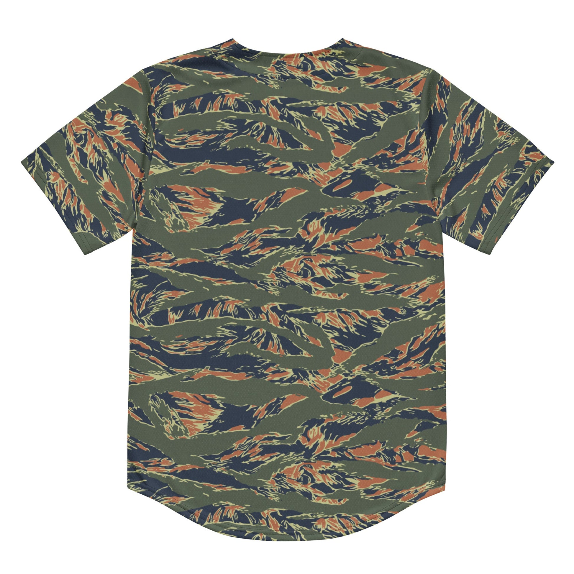 Equador Tiger Stripe Orange CAMO Unisex Baseball Jersey